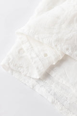 Eyelet Frill Short Sleeve Blouse Blouses & Shirts JT's Designer Fashion