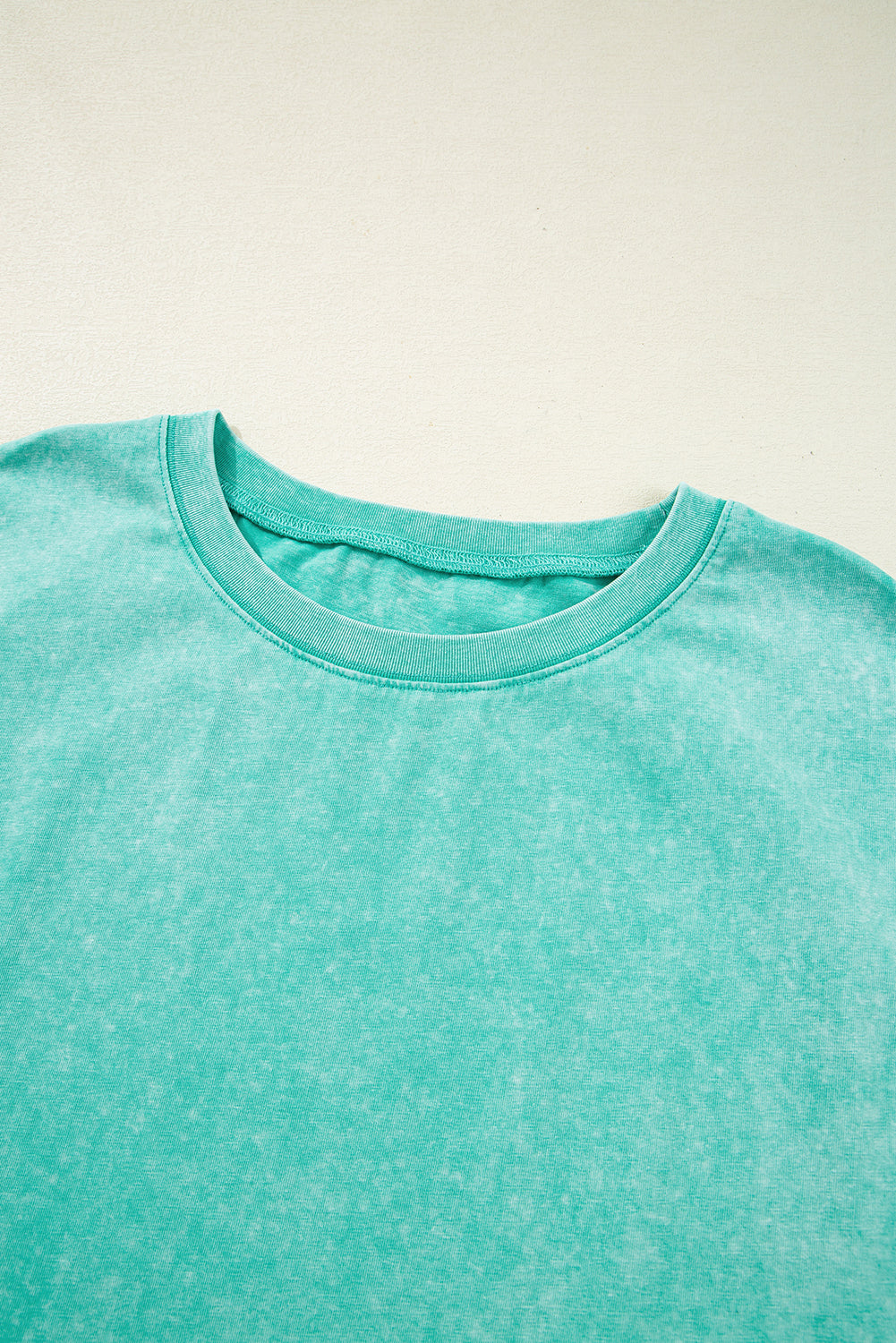 Clearly Aqua Mineral Wash Pocketed T-shirt Long Dress T Shirt Dresses JT's Designer Fashion