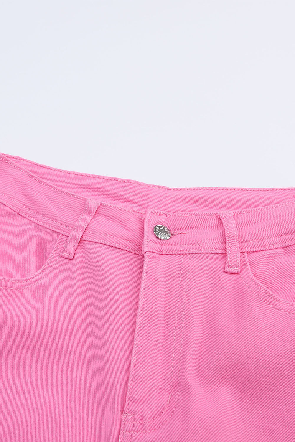 Pink Vintage High Waist Flare Leg Ripped Raw Hem Jeans Jeans JT's Designer Fashion