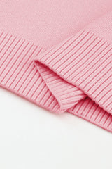 Pink Floral Pattern Drop Shoulder Sweater Sweaters JT's Designer Fashion