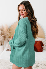 Canton Solid Textured Open Front Cardigan with Pocket Cardigans JT's Designer Fashion