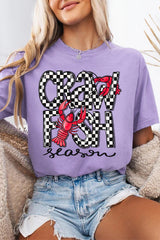 Wisteria Craw Fish Season Graphic Short Sleeve Top Graphic Tees JT's Designer Fashion
