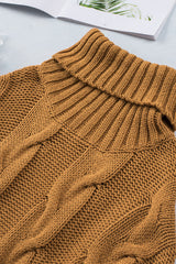 Cuddle Weather Cable Knit Handmade Turtleneck Sweater Sweaters & Cardigans JT's Designer Fashion