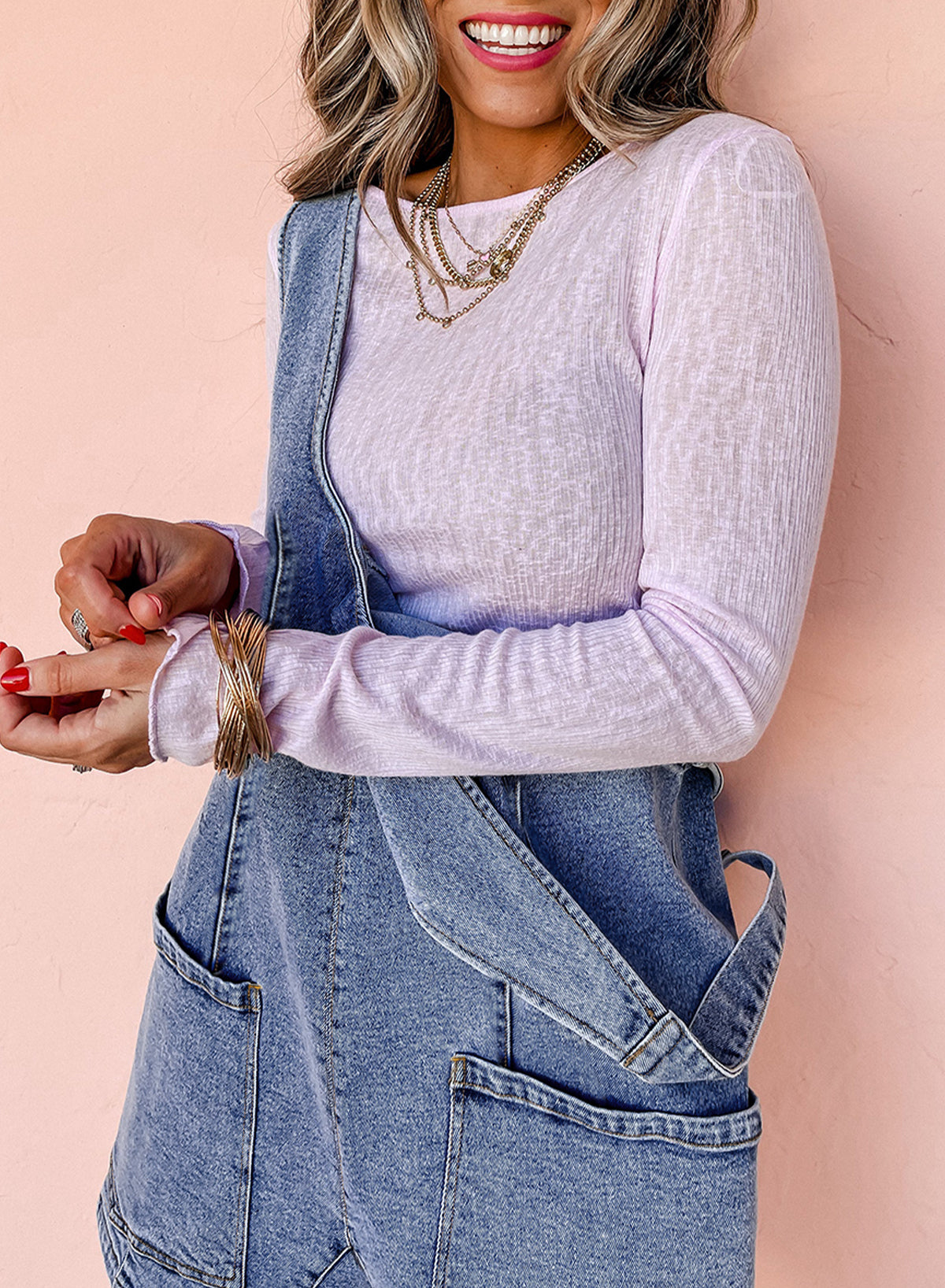 Dusk Blue Sleeveless U Neck Patched Pocket Denim Romper Jumpsuits & Rompers JT's Designer Fashion
