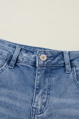 Ashleigh Blue Acid Wash Distressed Wide Leg High Waist Jeans Jeans JT's Designer Fashion