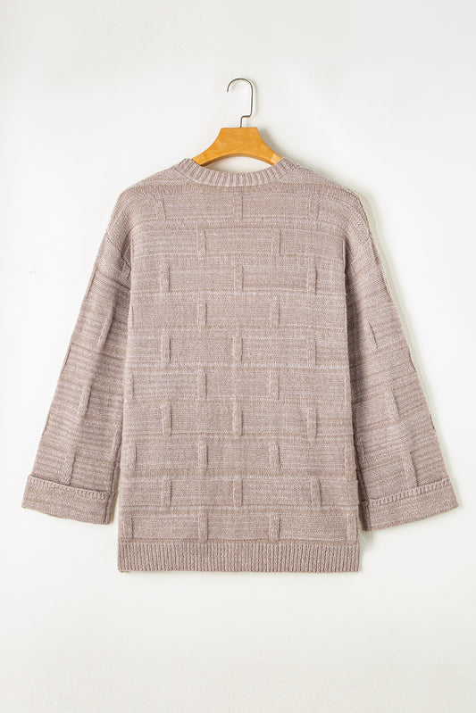 Delicacy Textured Knit Open Front Chic Cardigan with Pockets Cardigans JT's Designer Fashion