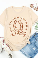 Khaki DO NOT BE LIKE THE REST OF THEM Darling Graphic Tee Graphic Tees JT's Designer Fashion