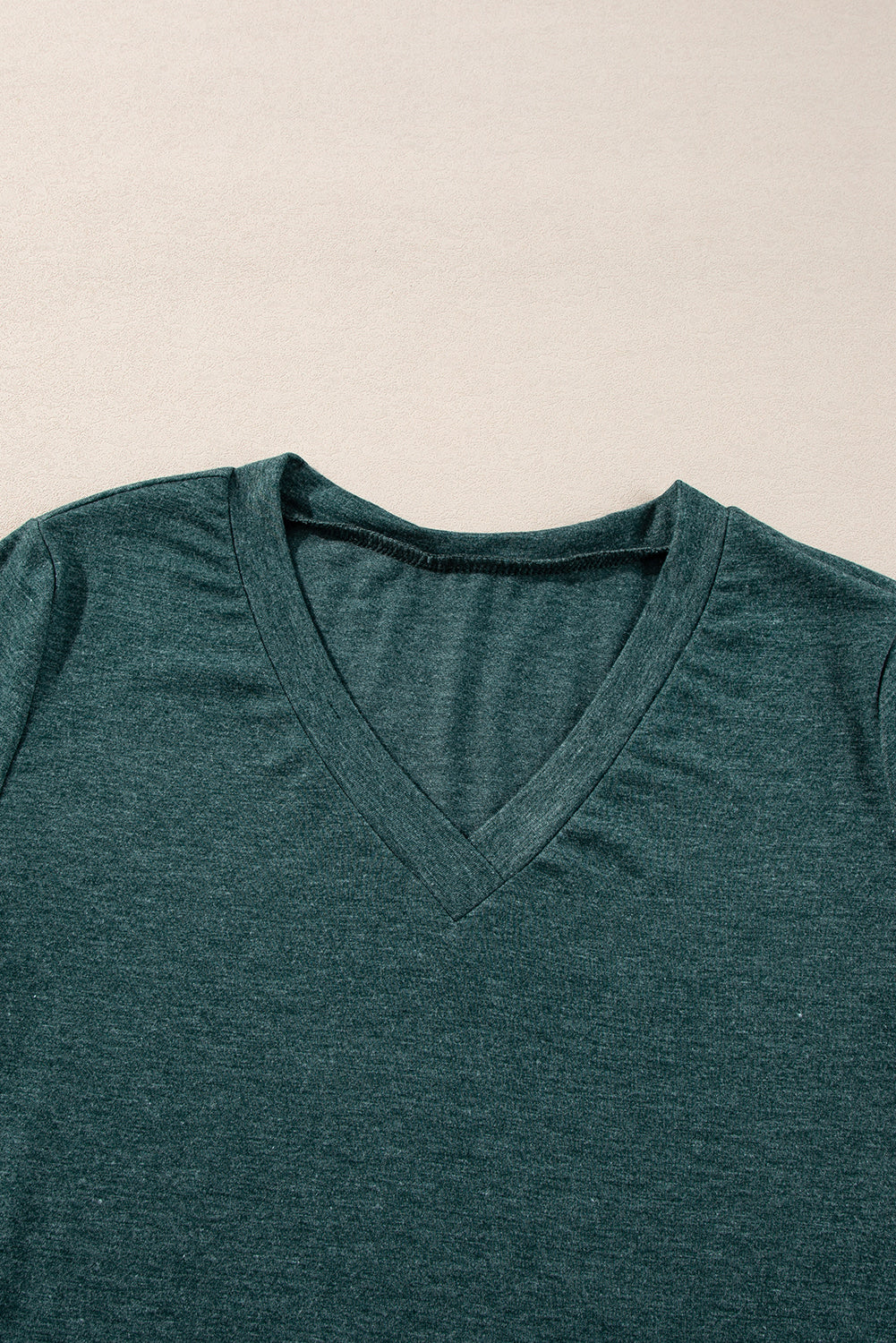 Mist Green Solid Color Long Sleeve V Neck Top Long Sleeve Tops JT's Designer Fashion