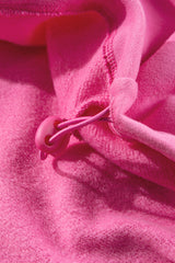 Bonbon Fleece Lined Half Zipper Kangaroo Pockets Loose Hoodie Sweatshirts & Hoodies JT's Designer Fashion