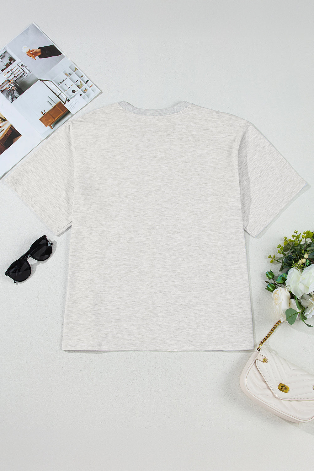 Light Grey Yee Haw Western Fashion Print Plus Size Tee Plus Size Tops & Tees JT's Designer Fashion