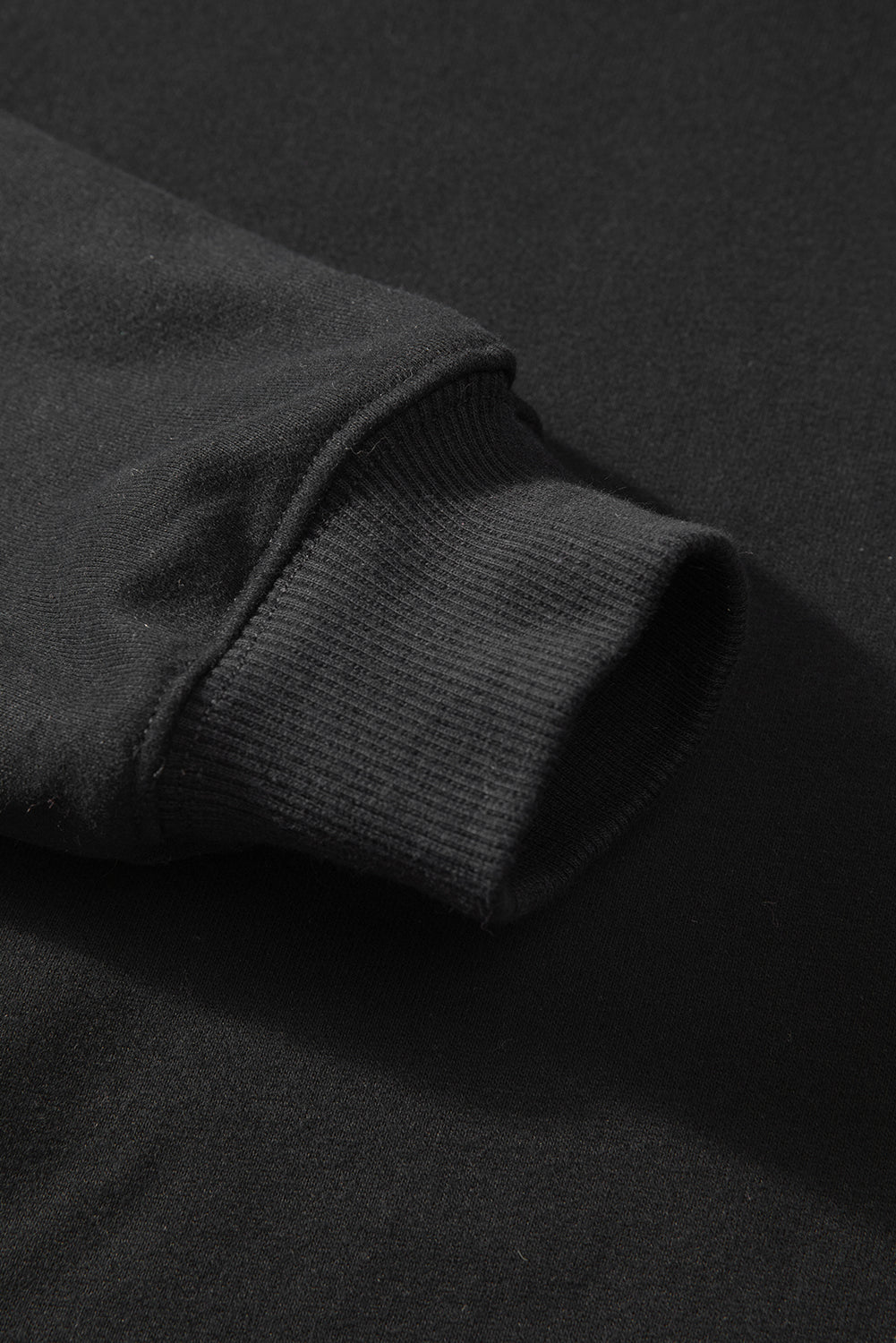 Black Fleece Lined Kangaroo Pocket Drawstring Chunky Hoodie Sweatshirts & Hoodies JT's Designer Fashion