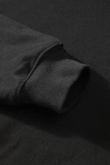Black Fleece Lined Kangaroo Pocket Drawstring Chunky Hoodie Sweatshirts & Hoodies JT's Designer Fashion