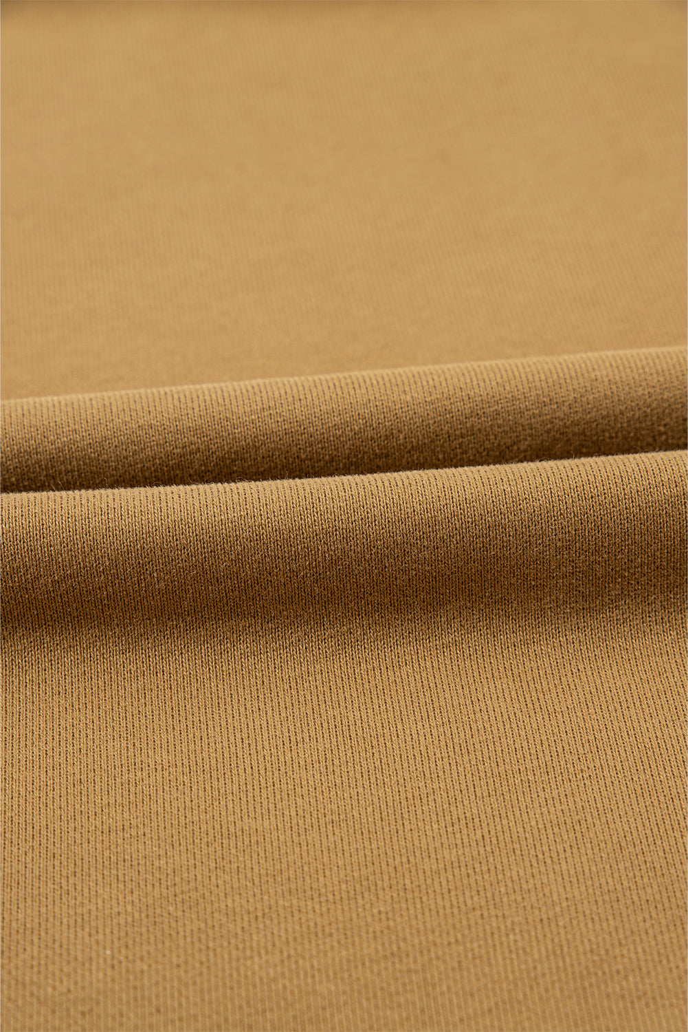Brown Solid Kangaroo Pocket Half Zipper Oversized Hoodie Sweatshirts & Hoodies JT's Designer Fashion