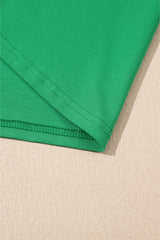 Bright Green Rhinestone Lucky Poker Cards Oversized T Shirt Mini Dress T Shirt Dresses JT's Designer Fashion