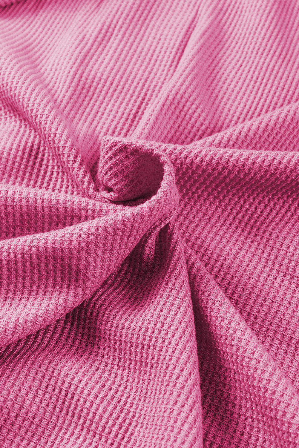Rose Thermal Waffle Knit Full Zipper Hooded Jacket Jackets JT's Designer Fashion