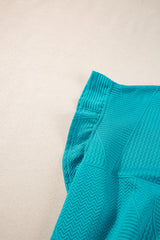 Skobeloff Textured Ruffle Split Top and Drawstring Shorts Short Sets JT's Designer Fashion
