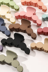 Black Minimalist 5 Circles Frosted Hair Claw Clip Headwear JT's Designer Fashion