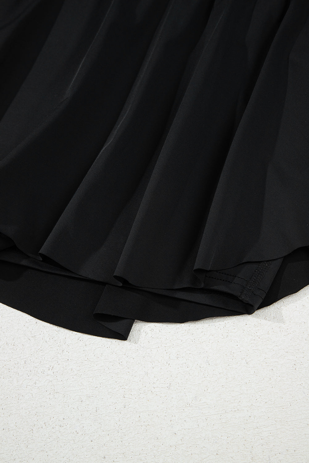 Black Drawstring High Waist Lined Tennis Skorts Skirts & Petticoat JT's Designer Fashion