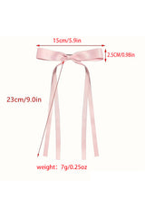 Pink Ribbon Bowknot Hair Clip Headwear JT's Designer Fashion