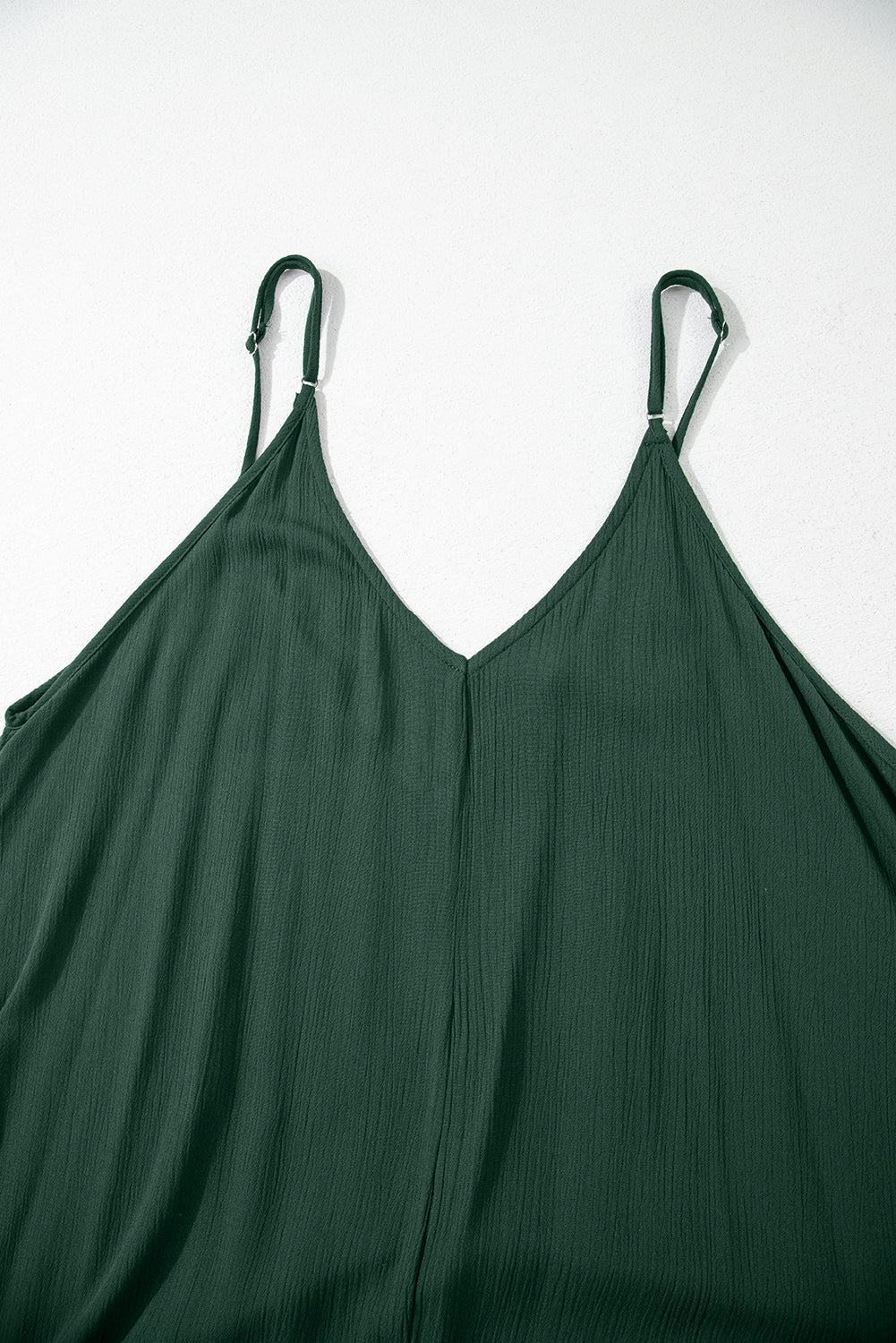 Duffel Green Spaghetti Straps Pocketed Slouchy Long Dress Maxi Dresses JT's Designer Fashion