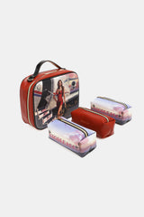 Nicole Lee USA Printed Handbag with Three Pouches Handbags JT's Designer Fashion