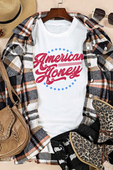 White American Honey Graphic Tee Graphic Tees JT's Designer Fashion
