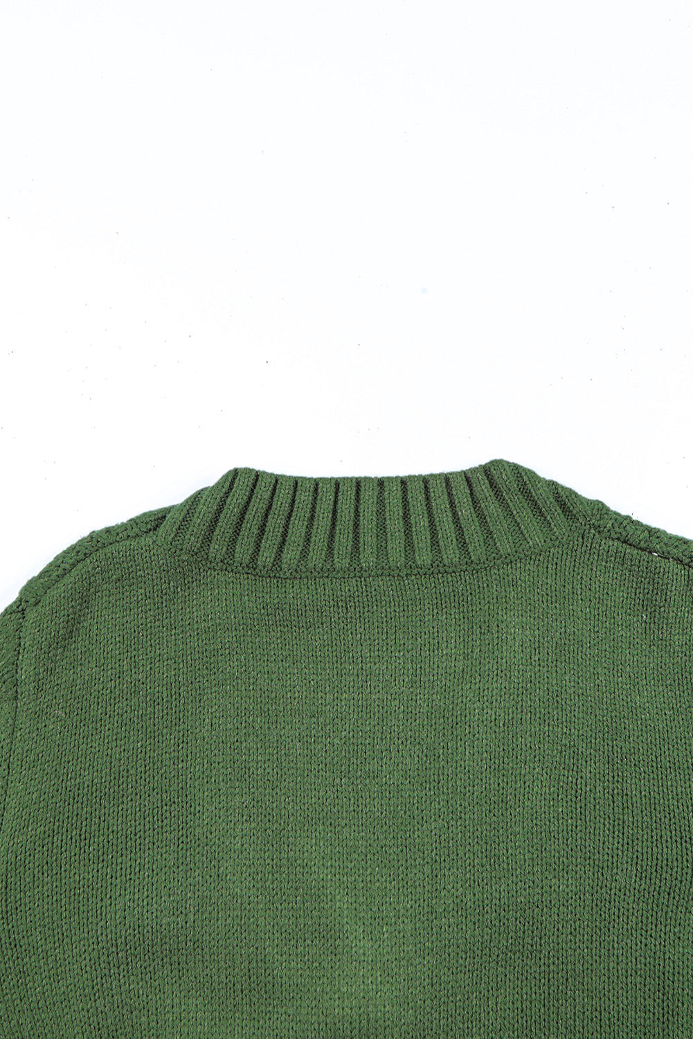Green Front Pockets Buttons Textured Cardigan Sweaters & Cardigans JT's Designer Fashion
