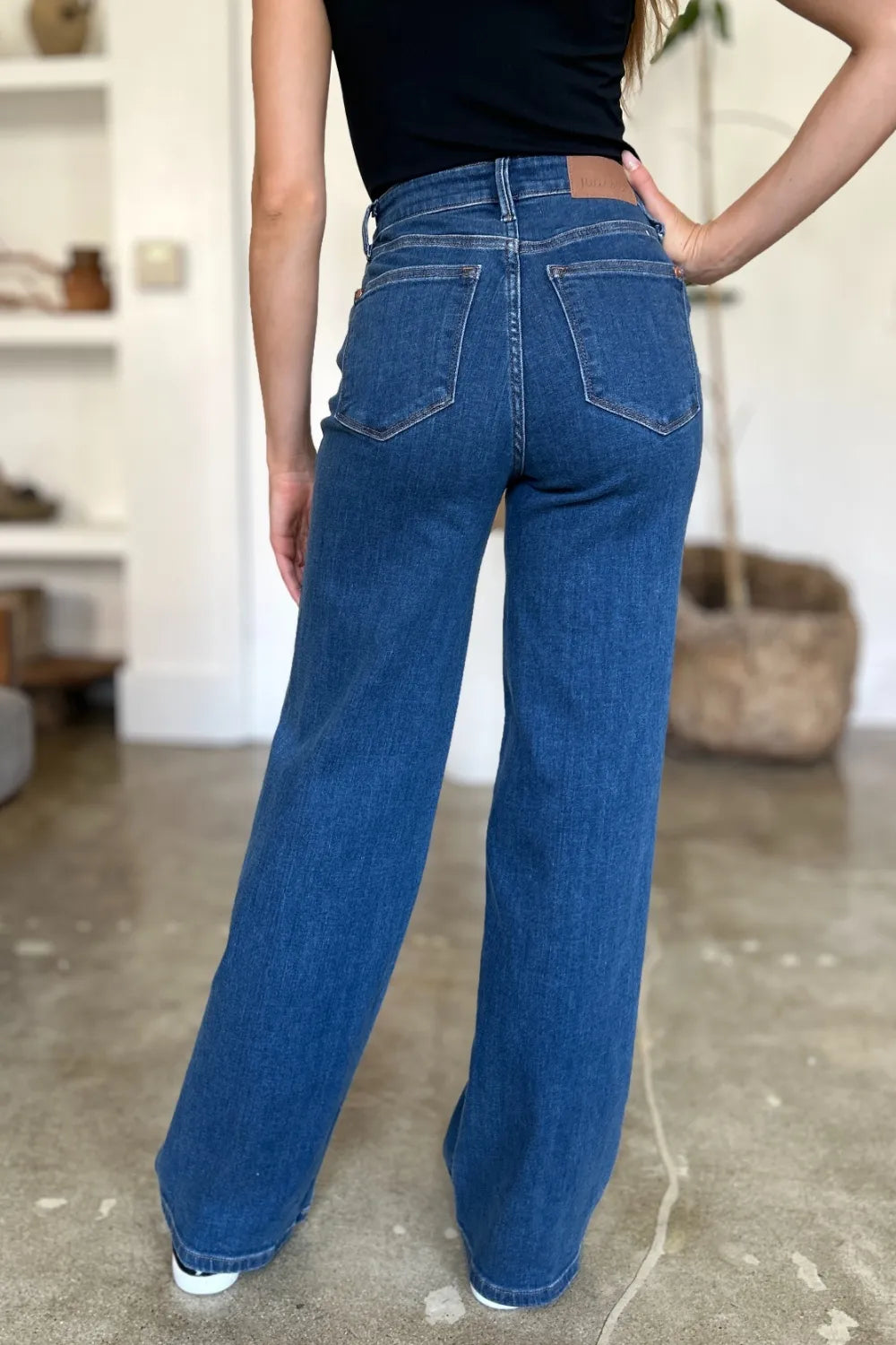 Judy Blue Full Size High Rise Straight Jeans Jeans JT's Designer Fashion