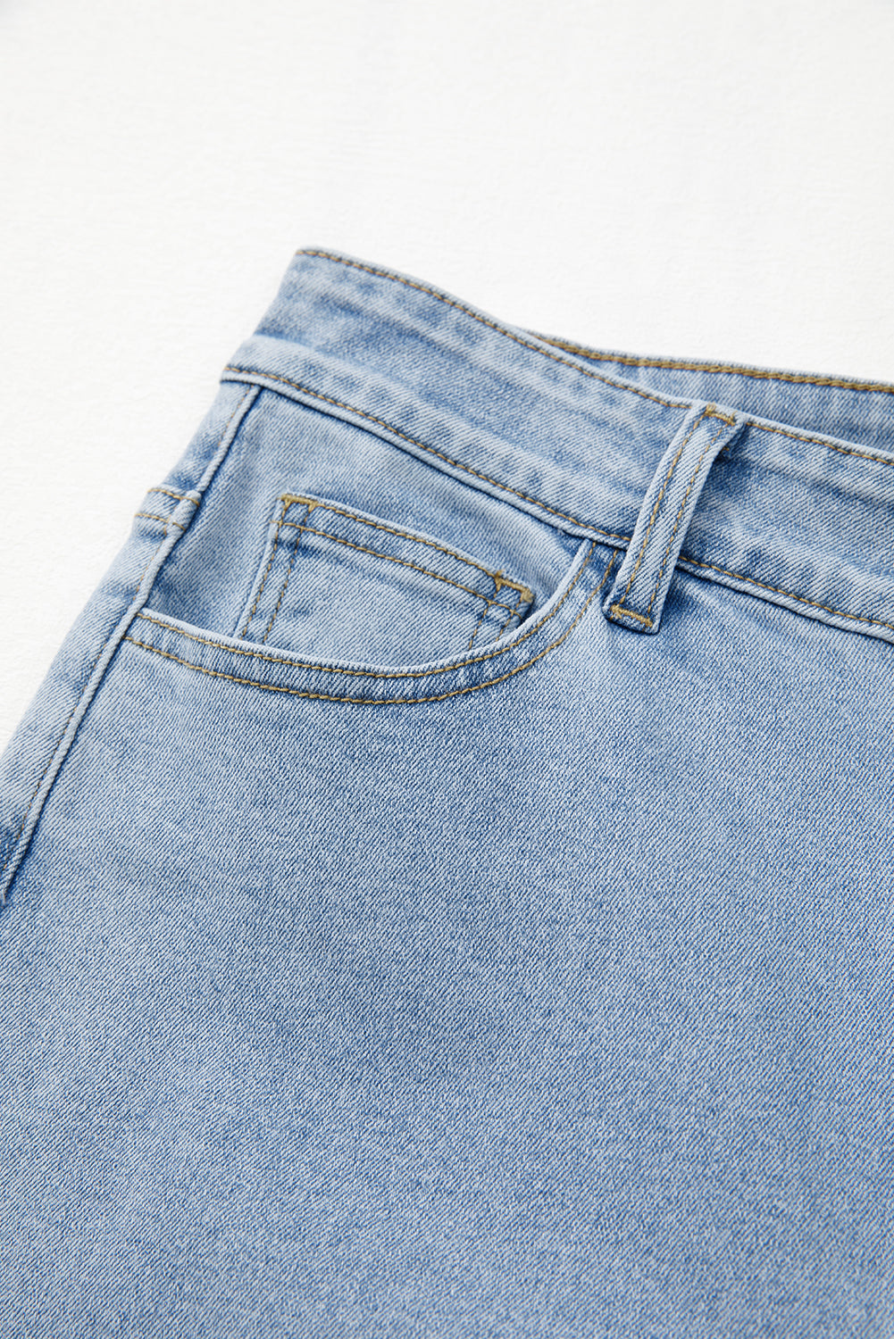Beau Blue Bowknot Decor Boyfriend Cargo Jeans Jeans JT's Designer Fashion