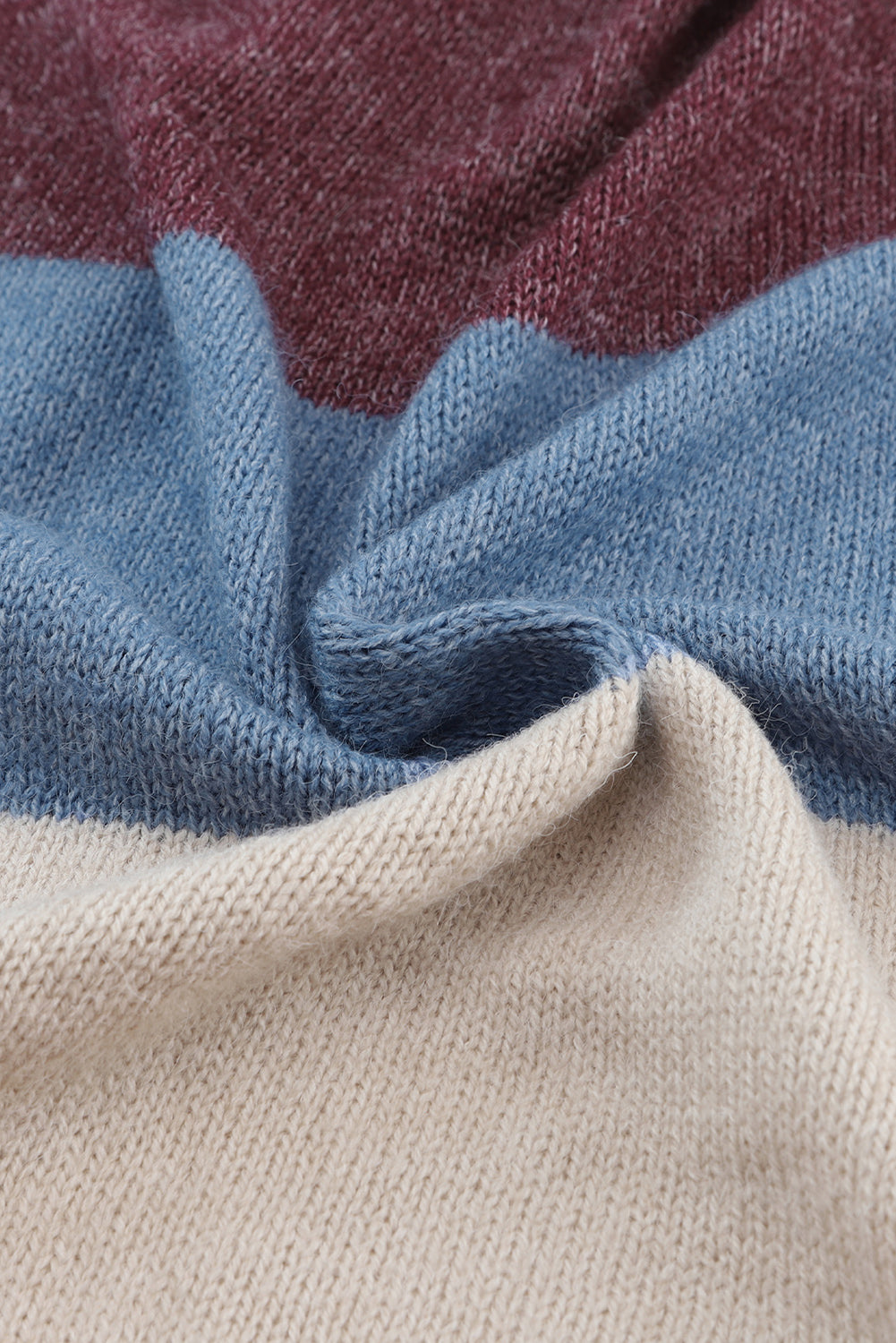 Multicolor Colorblock Open Front Long Knit Cardigan Sweaters & Cardigans JT's Designer Fashion