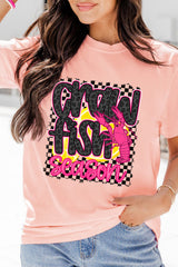Pink Crawfish Season Graphic Casual Tee Graphic Tees JT's Designer Fashion
