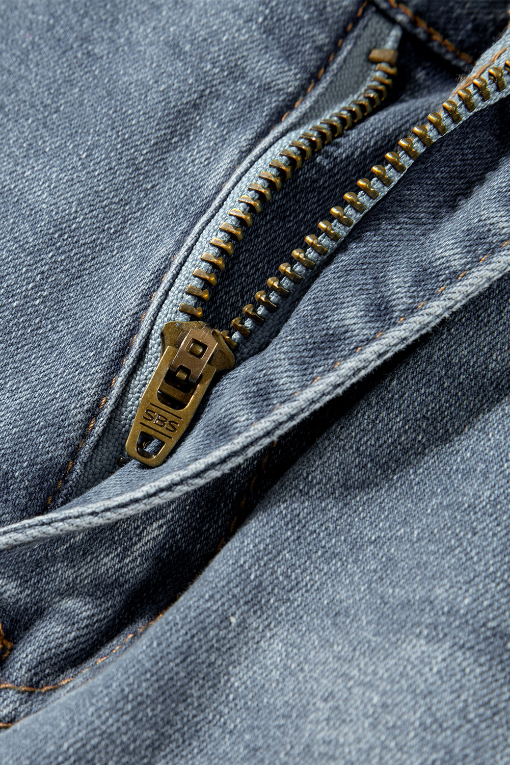 Dusk Blue Vintage Light Wash Ripped Raw Edge Flare Jeans Jeans JT's Designer Fashion