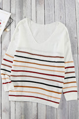 Multicolor Striped Knit Sweater Sweaters & Cardigans JT's Designer Fashion