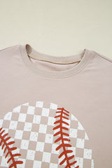 Jet Stream Checkered Baseball Graphic Tee Graphic Tees JT's Designer Fashion