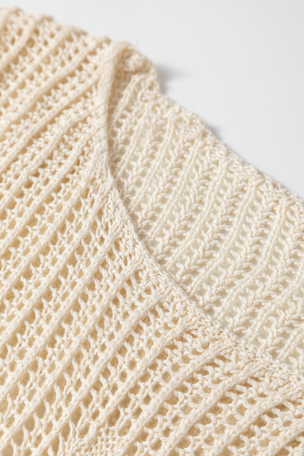 Parchment Hollow Out Knit Star Pattern Accent Plus Size Jumper Plus Size Sweaters & Cardigans JT's Designer Fashion
