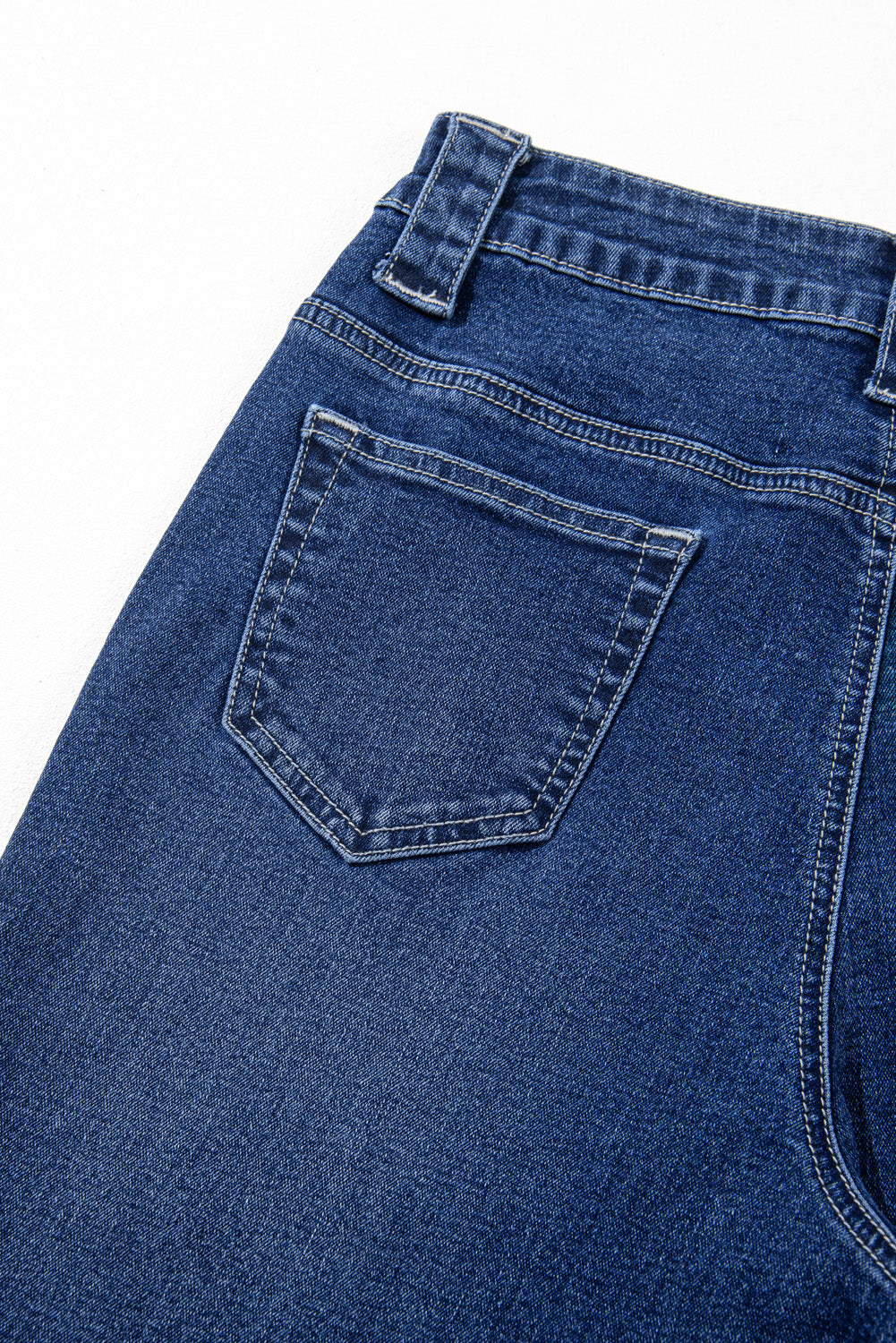 Sail Blue Wide Leg Pocketed High Waist Jeans Jeans JT's Designer Fashion