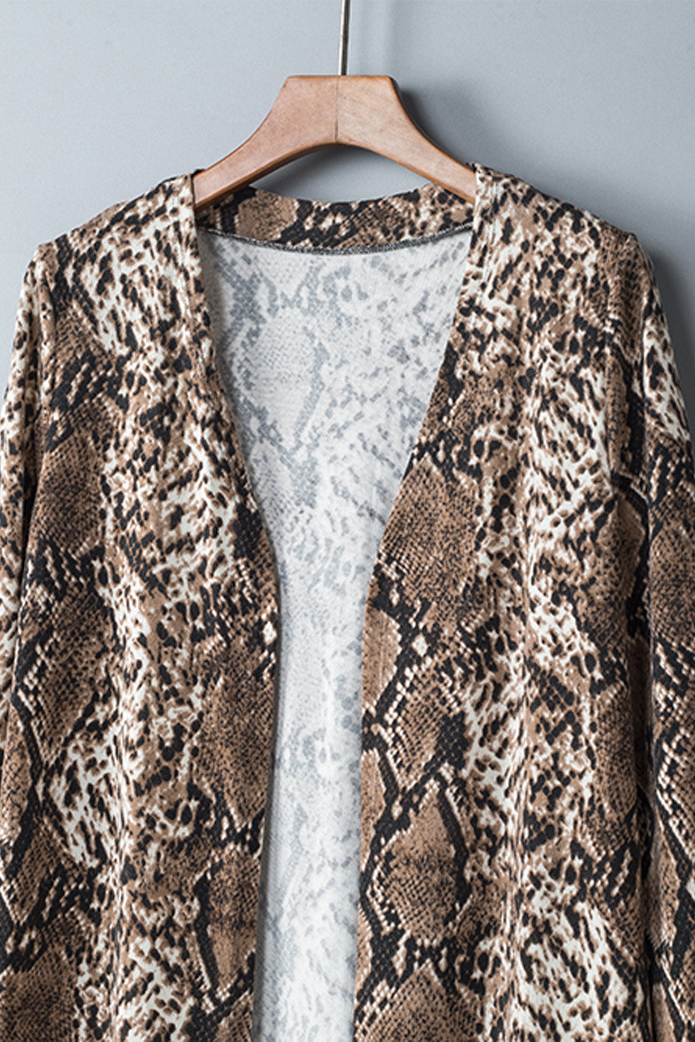 Snake Print Long Cardigan Sweaters & Cardigans JT's Designer Fashion