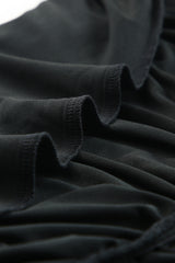 Black One-shoulder Short Sleeve Ruched Bodycon Dress Bodycon Dresses JT's Designer Fashion