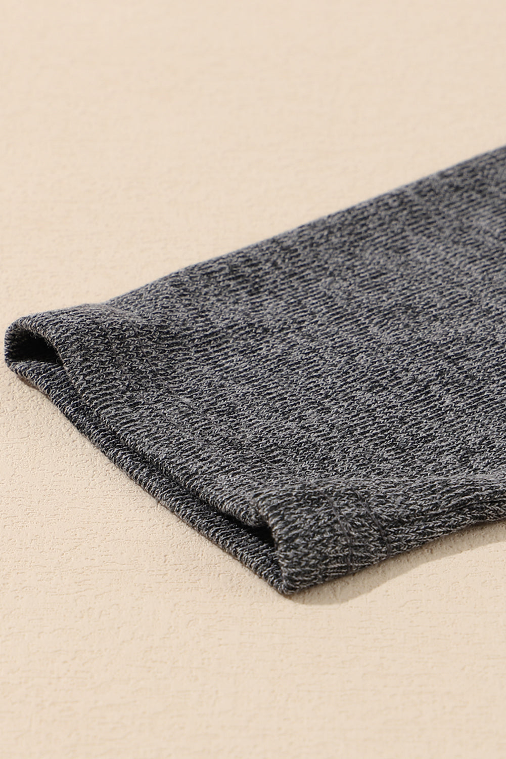 Gray Heather Knit Pocketed Button Front Cardigan Sweaters & Cardigans JT's Designer Fashion