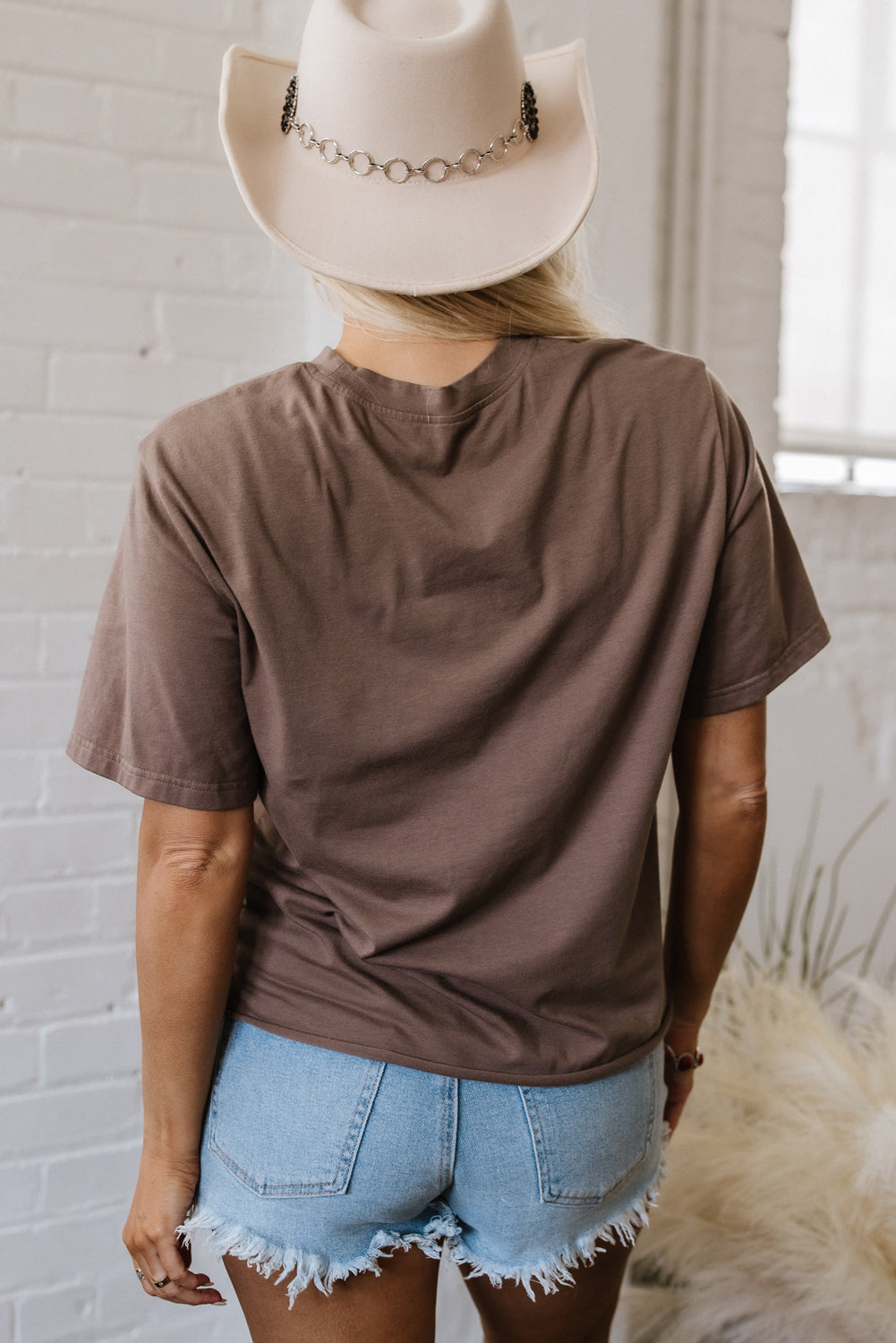 Chicory Coffee Honky Tonk Honey Graphic Crew Neck Western Fashion Tee Graphic Tees JT's Designer Fashion
