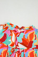 Printed Tie Neck Half Sleeve Blouse Blouses & Shirts JT's Designer Fashion
