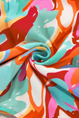 Printed Tie Neck Half Sleeve Blouse Blouses & Shirts JT's Designer Fashion