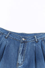 Blue Slouchy Wide Leg Jeans Jeans JT's Designer Fashion