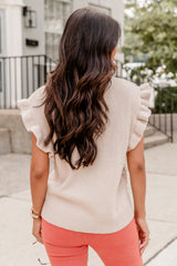 Oatmeal LEAD BY EXAMPLE CREAM SWEATER Plus Size JT's Designer Fashion