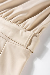 Apricot Oh So Glam Belted Wide Leg Jumpsuit Jumpsuits & Rompers JT's Designer Fashion