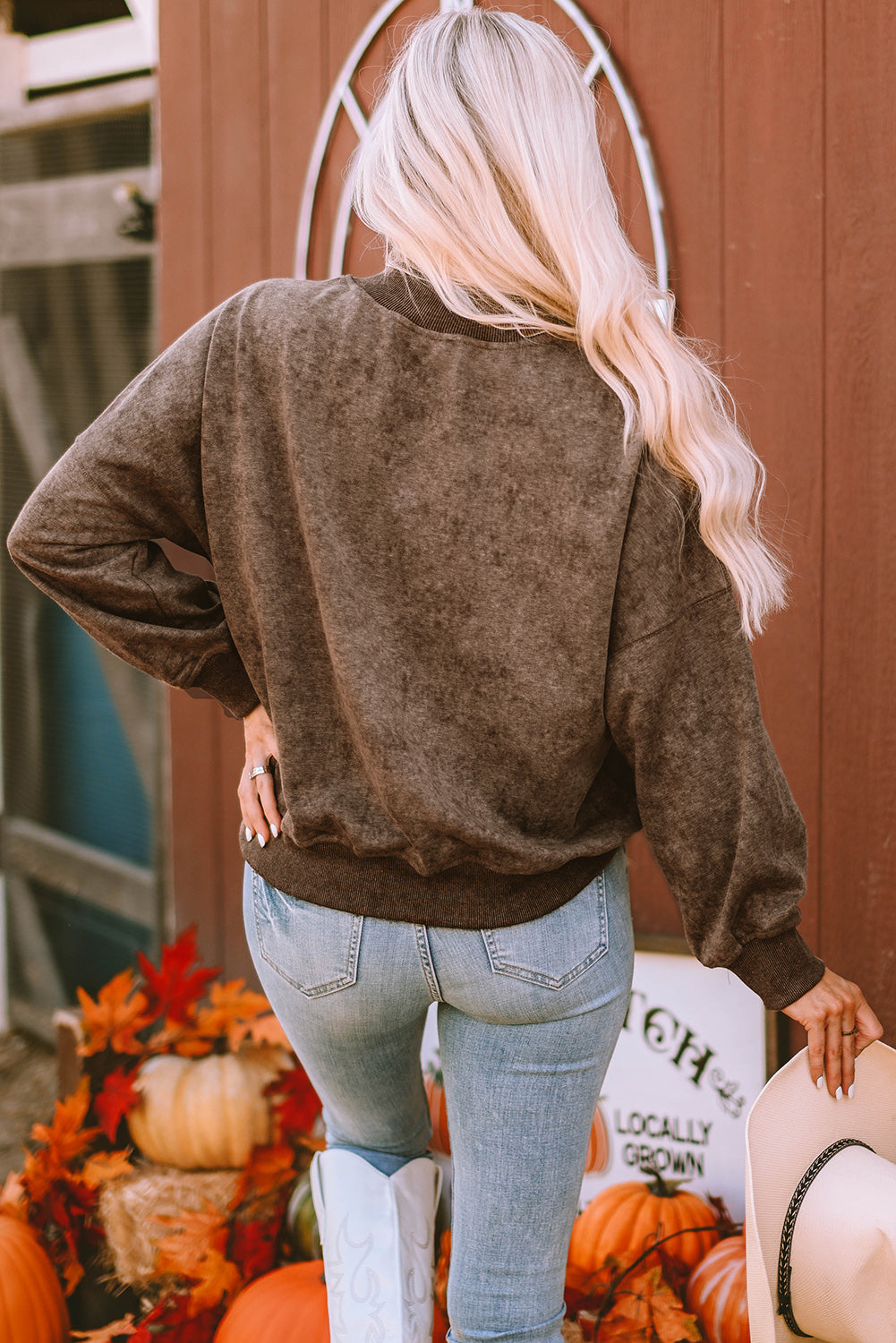 Brown Let's Get Smashed Halloween Pumpkin Graphic Sweatshirt Graphic Sweatshirts JT's Designer Fashion