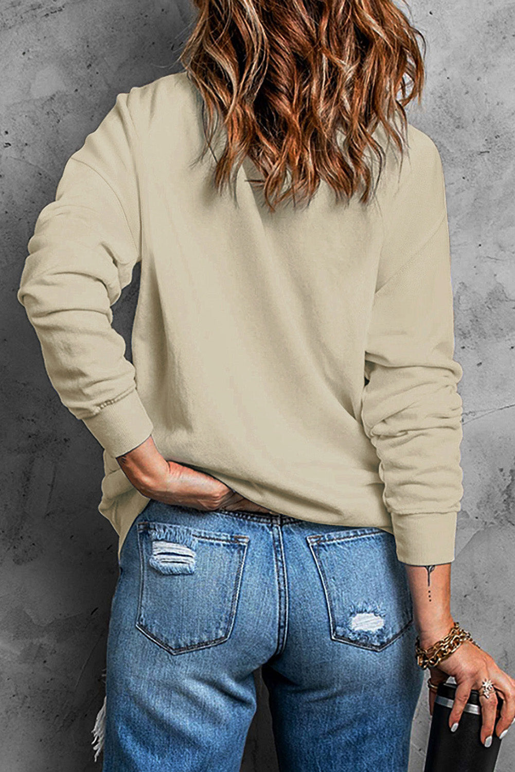 Khaki CAPTIN Of THE STRUGGLE BUS Graphic Sweatshirt Graphic Sweatshirts JT's Designer Fashion