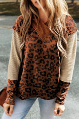 Brown top Sweatshirts & Hoodies JT's Designer Fashion