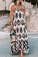Black Western Printed Fashion Vacation Sundress Dresses JT's Designer Fashion