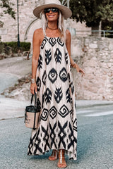 Black Western Printed Fashion Vacation Sundress Dresses JT's Designer Fashion